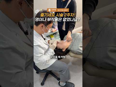 줄기세포 시술 2주차! 멍이나 부작용은 없었나요?