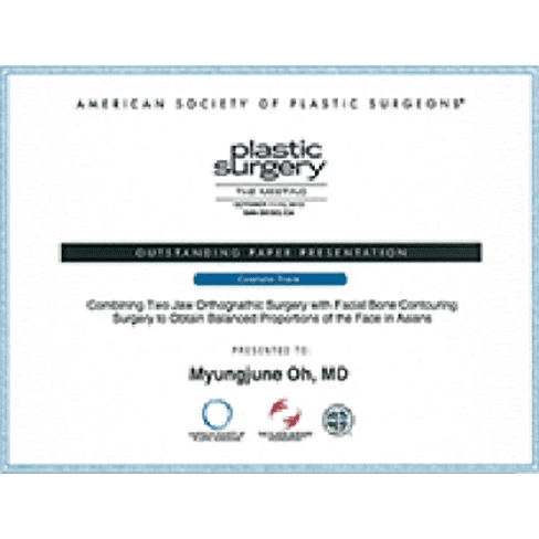 Awarded Grand Prize at ASPS, USA