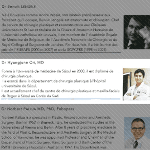 Lecture at the French National Society of Plastic Surgery